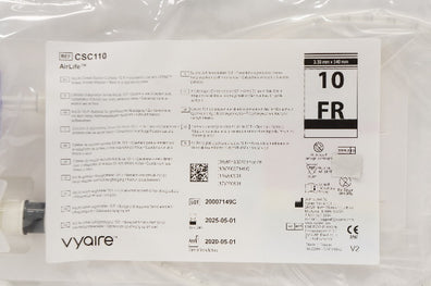CareFusion CSC110 AirLife Closed Suction Cath, Trach Length 10Fr